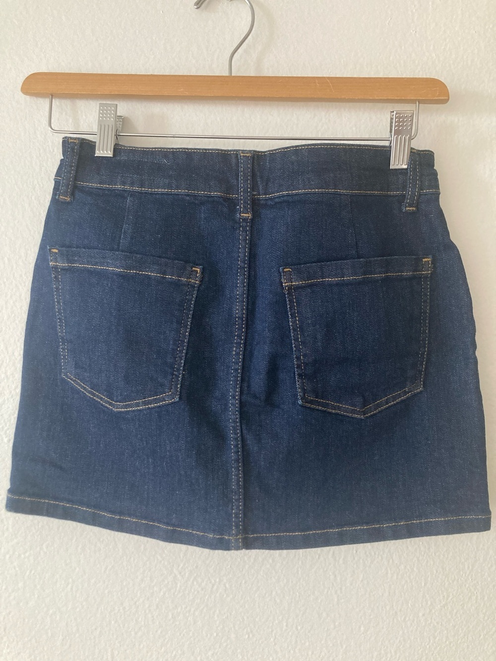 Zara Navy Blue Denim Mini Skirt - Picture 4 of 4